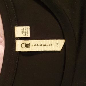 CABLE & GAUGE RAYON SWEATER